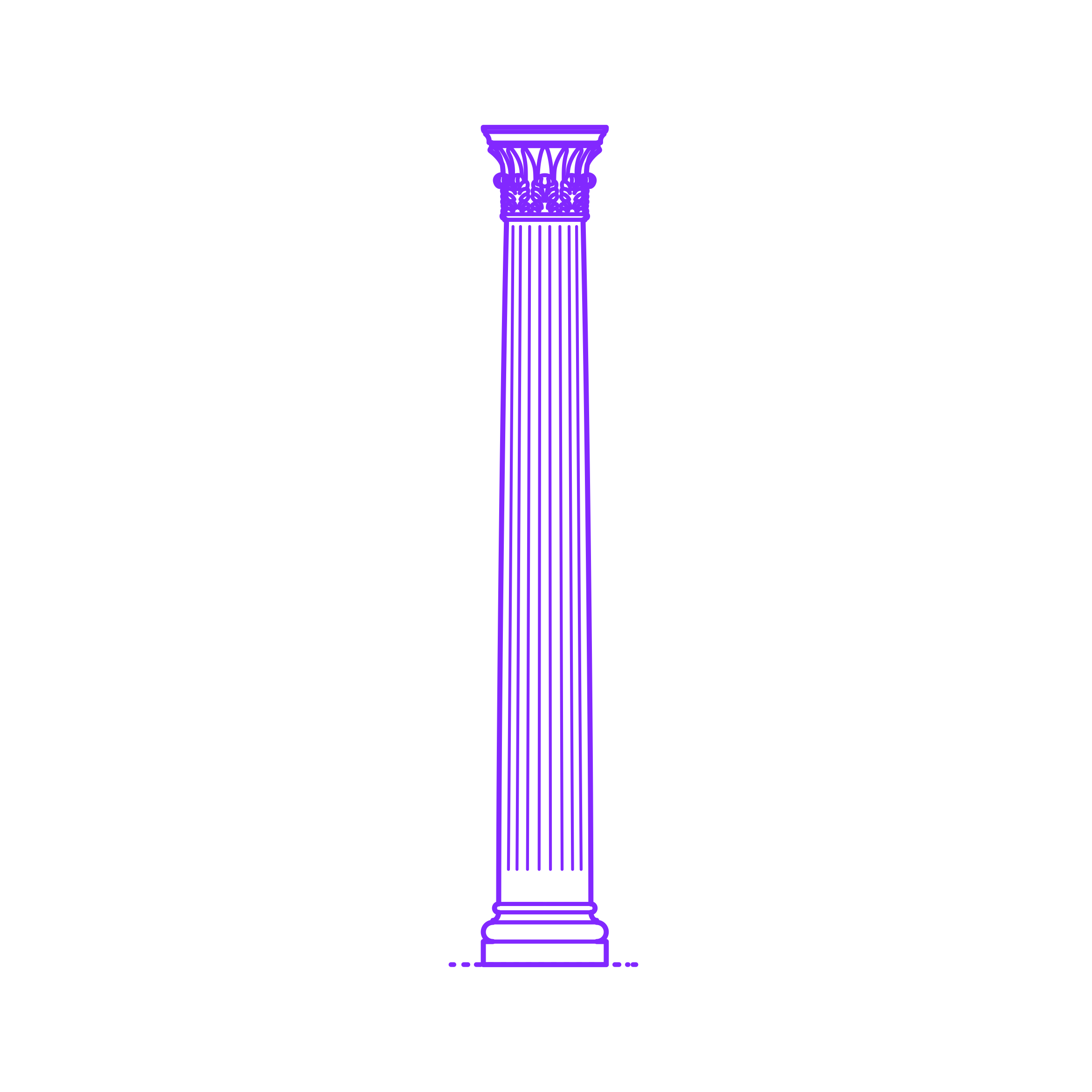Buildings Stone Columns Greek Corinthian Fluted Large Simple Line Art Svg Free Vectors